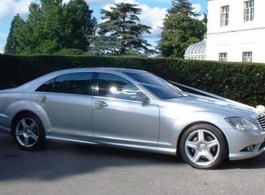 Silver Mercedes S Class for weddings in Richmond